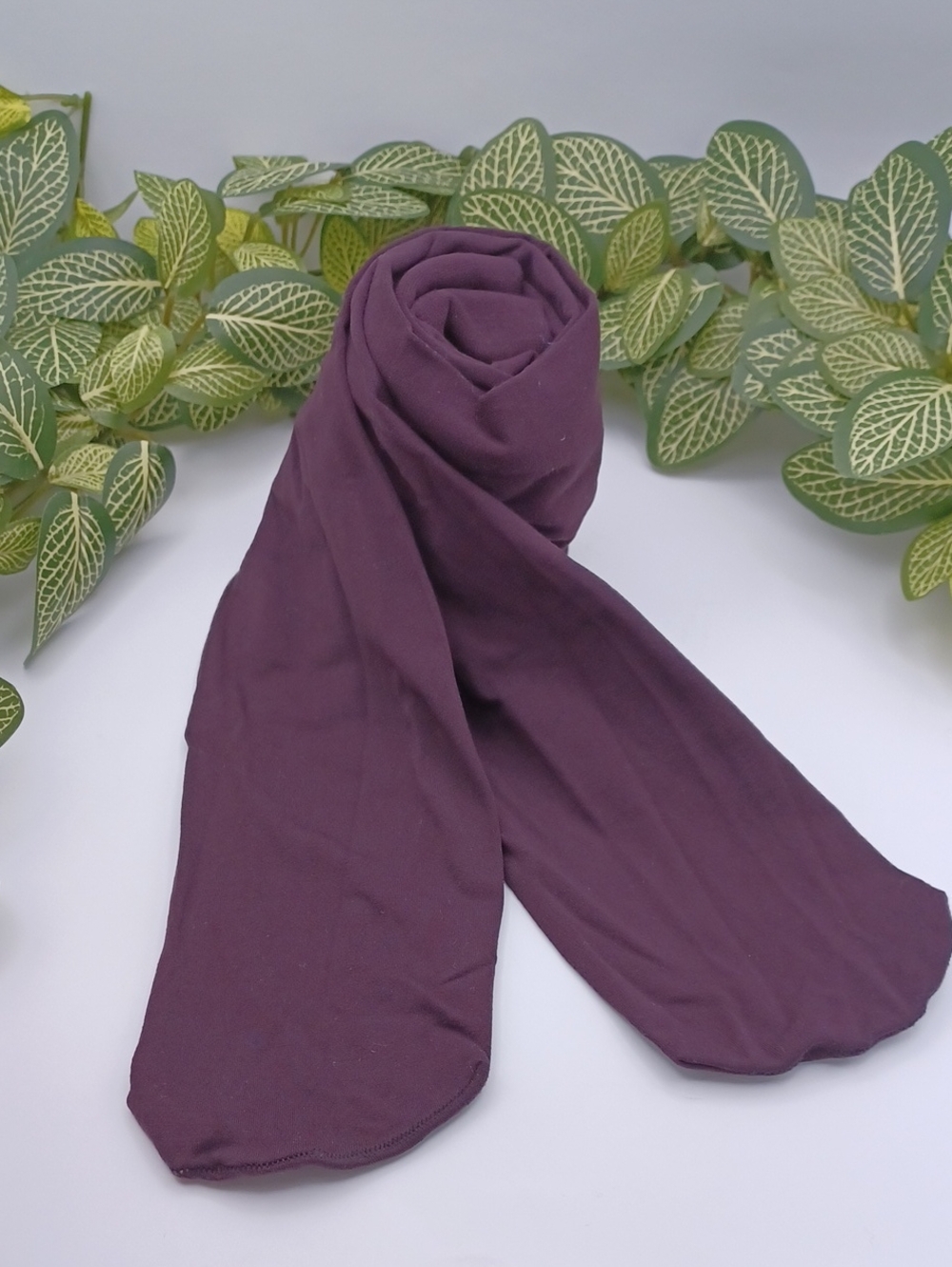 Women's Solid Plum Tights
